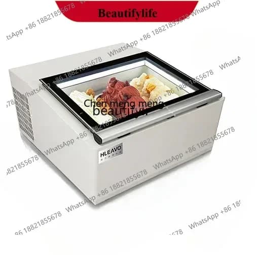 X  Ice cream display cabinet digging ball small steel cannon ice cream embedded desktop small freezer