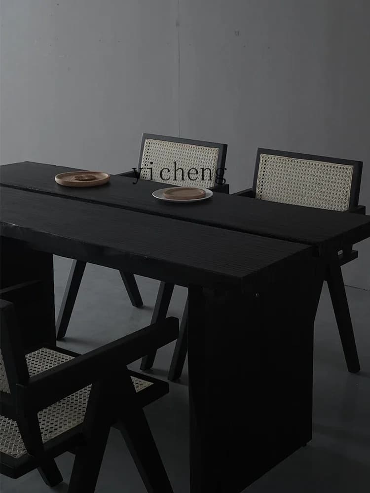l3 solid wood large board table household tea table living room workbench simple