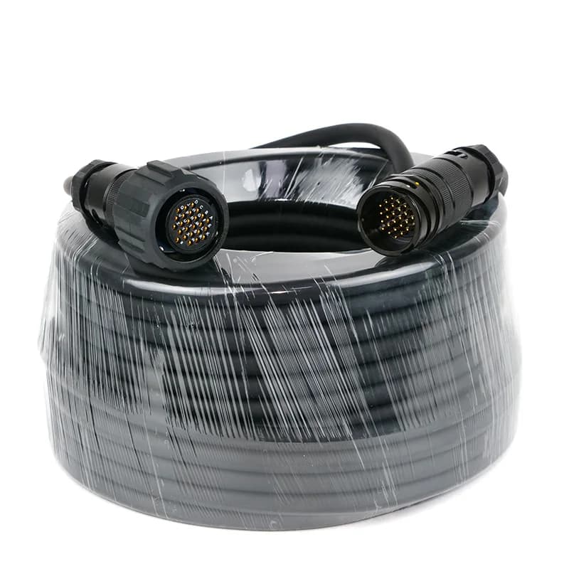 8-Channel Multi-Core Audio Cable 25-Pin Circular Connector PVC Oxygen-Free Copper Conductor-Male-to-Female Breakout Extension