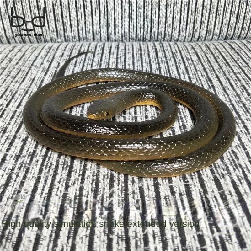 Scary Simulation Large Soft Rubber Toy Fake Snake Long Plastic Animal Weird Funny Artifact Children's Trick Props Fake Snake