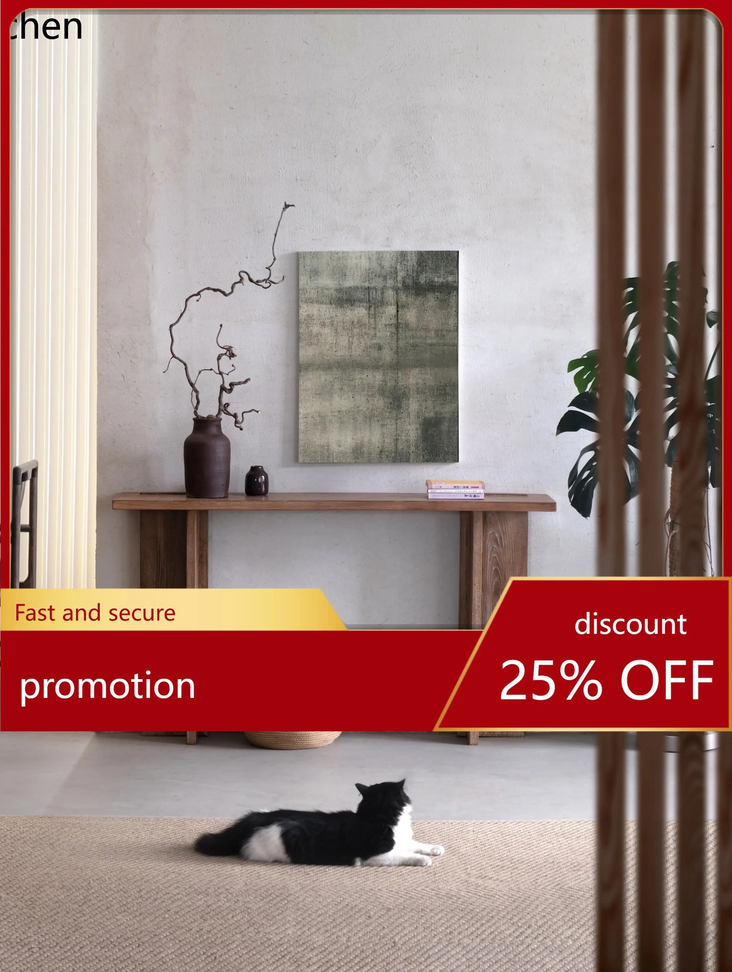 ZML Solid Wood Entryway Table Entryway Table Vintage Solid Wood Console  Corridor Decorative Table