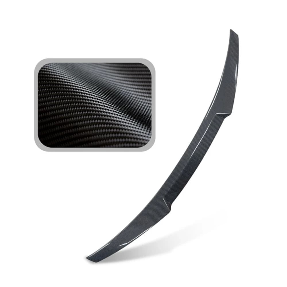 For AUDI A4 S4 B9 Sedan M4 Style Carbon fiber Rear Spoiler Trunk wing 2017-2019 FRP  Forged carbon