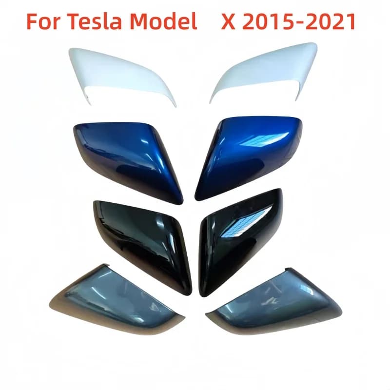 For Tesla Model X 2015-2021 Car Rear Mirror Cover Side Door Mirror Caps Shell Replacement Accessories Auto Rearview Mirror Cover