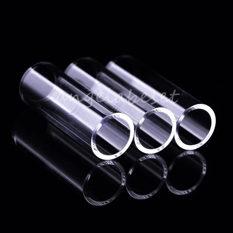 Quartz Tube Pipe OD 15mm to 50mm Silica Single-Bore Sight Glass Pipe High Temperature Glass Tubes