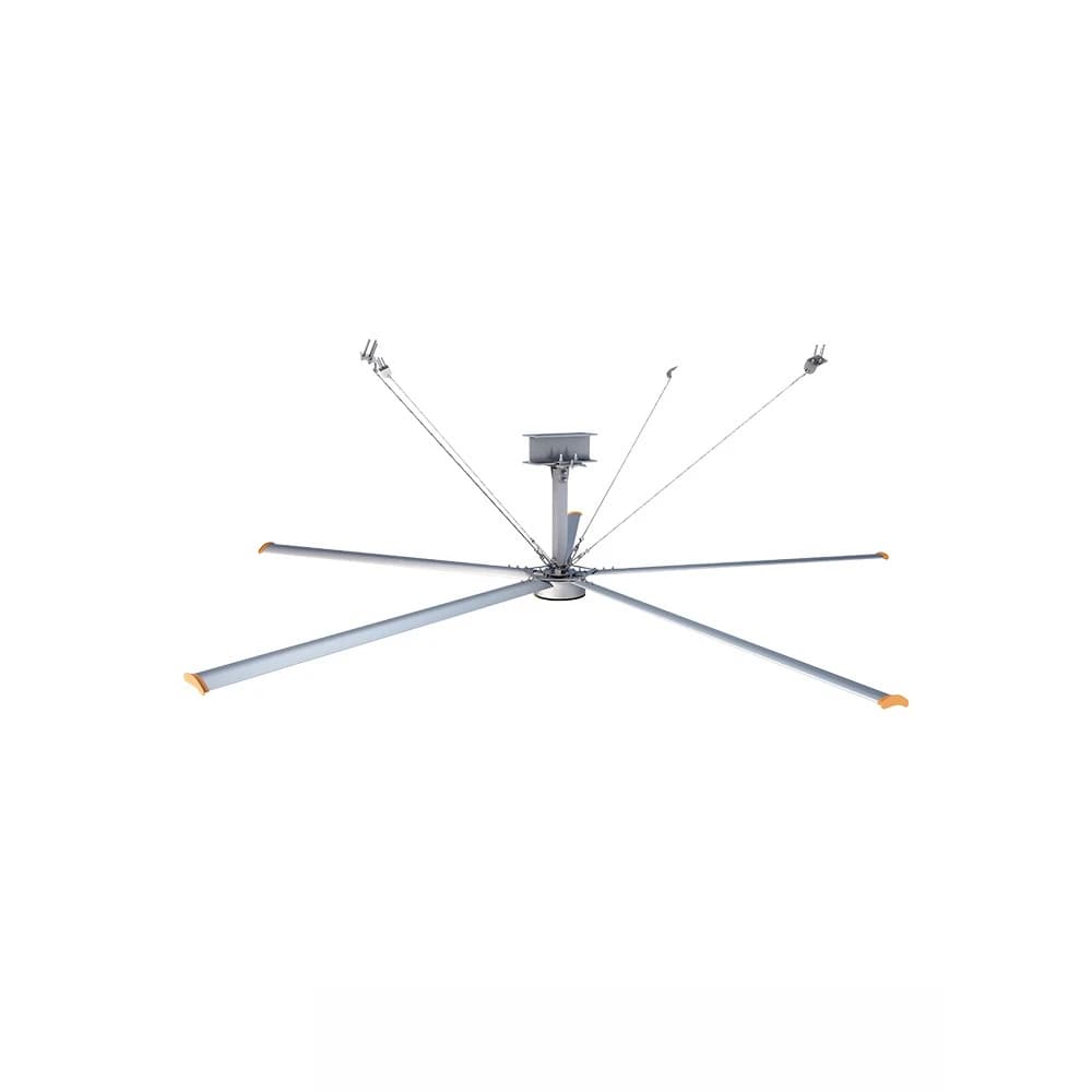 Premium Aluminum Gale 8ft 10ft 12ft DC 220V 380V Warehouse Industrial Ceiling Fan