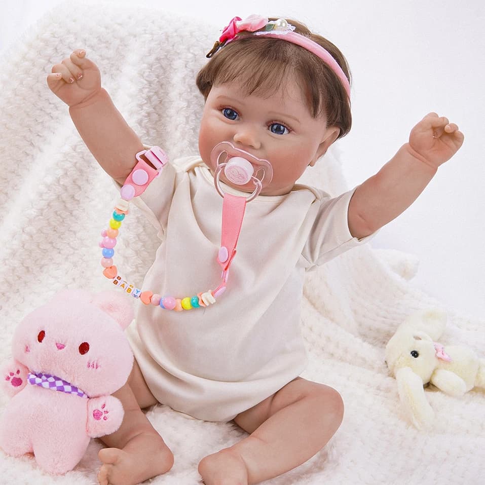 Wholesale Inch Shoes Mold With Accessories 18 Inch High Quality Lifelike Reborn Baby Dolls Newborn Baby Doll