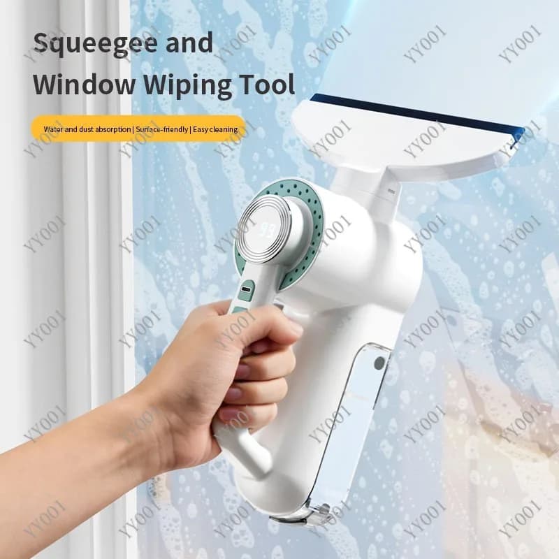 Portable Electric Window Cleaner Handheld Glass Wiper Suction Cleaning Tool for Home Car Use