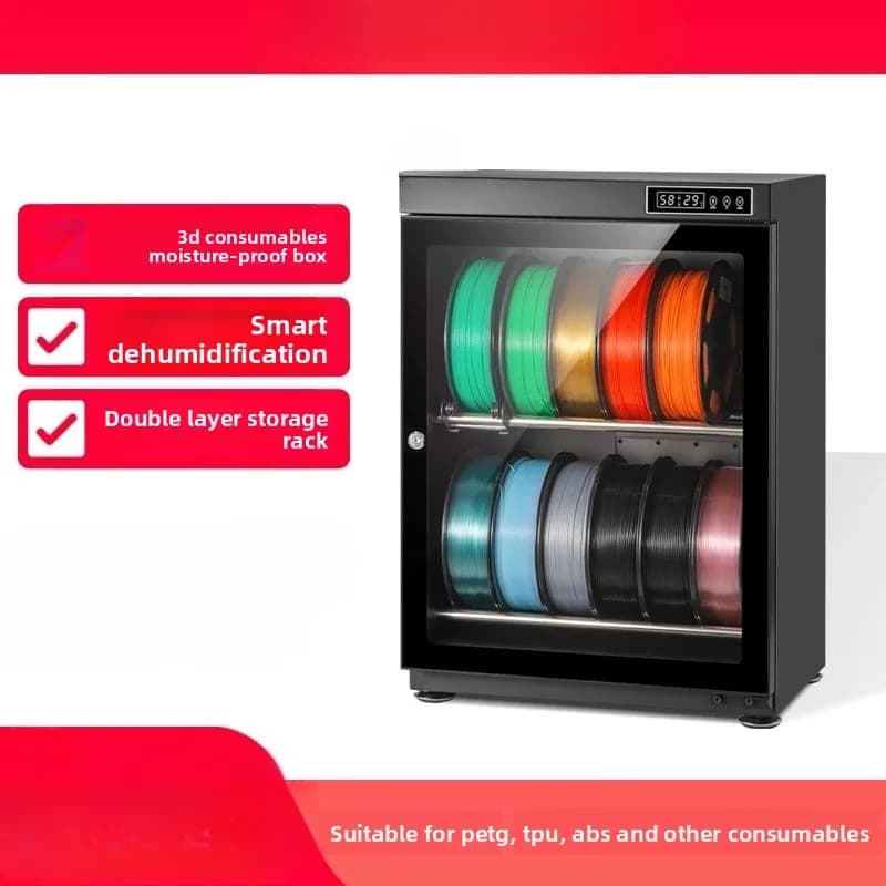 Filament Dryer Box 3D Printer Storage Cabinet Dehumidifier for PETG ABS TPU Smart Humidity Control