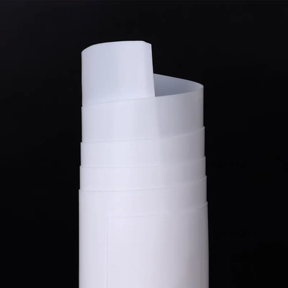 1meter 0.1mm 0.2mm 0.25mm 0.3mm White PTFE High Strength Temperature Strip Tape Film Foil Thin Sheet