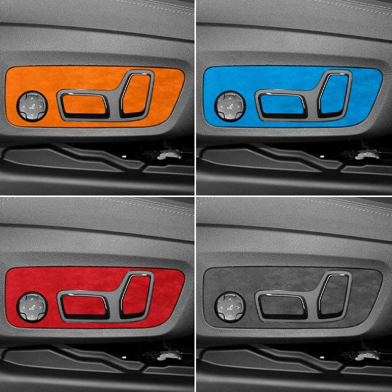 Made of Alcantara For BMW X3 G48 G45 (2025-) Car Seat Control Panel Trim Frame Sticker Anti Scratch Interior Tuning Accessorie