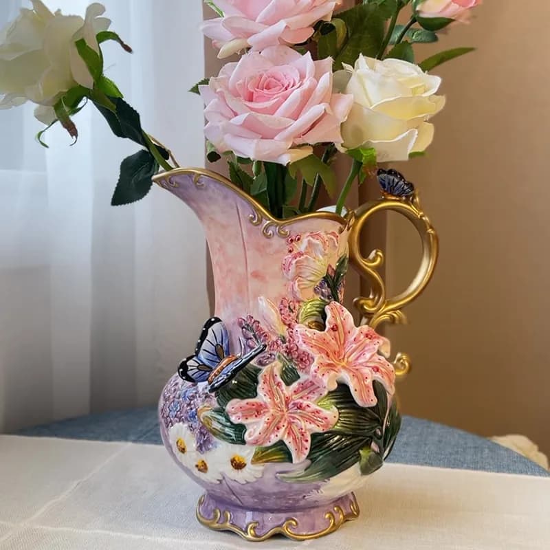 2026 Ceramic Vase Ornament Home В Скандинавском Стиле تحف كبيره للمنزل Floreros Altos Decoration Maison Jarrones Room Decor