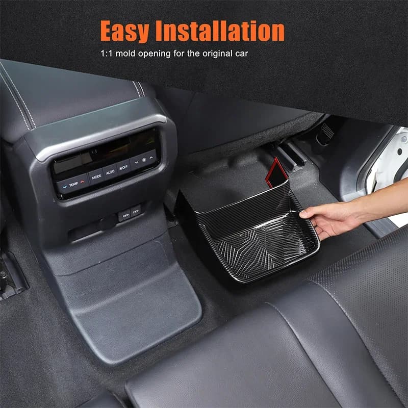 For Toyota Land Cruiser 250 Prado LC250 24-25 ABS Carbon Fiber Rear Air Outlet Cross The Bridge Decorative Panel Car Accessories