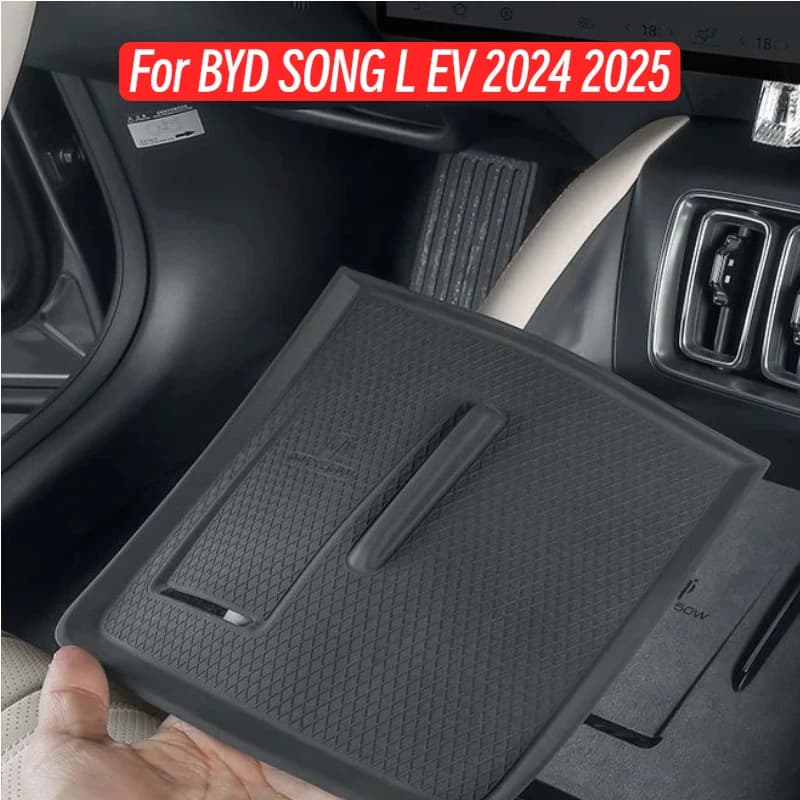 For BYD SONG L EV 2024 2025 Wireless Charging Pad TPE Protector Interior Accessories