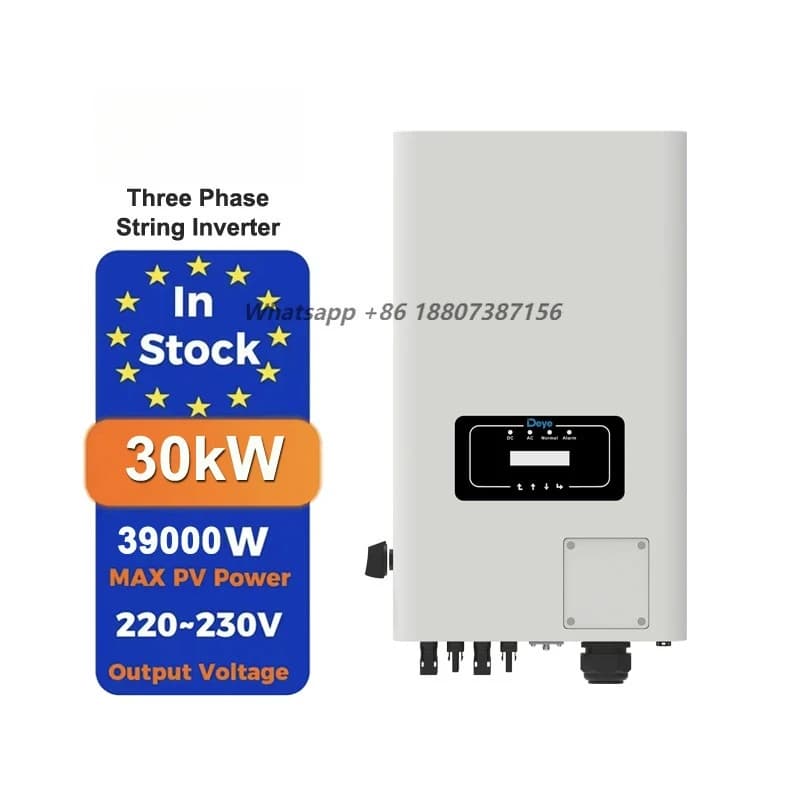 Deye 30kW Three Phase On-Grid String Inverter SUN-30K-G04 Solar Inverter for Home & Small Business Energy System