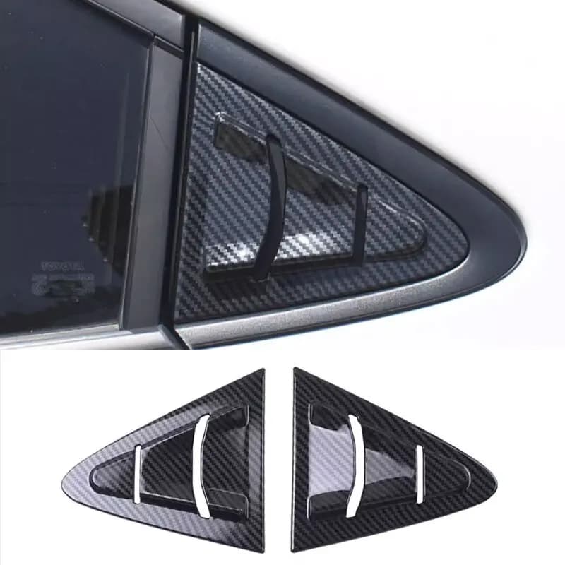 For Toyota Corolla 2020-2024 Carbon Fiber ABS Side Window Louver Shutter Cover