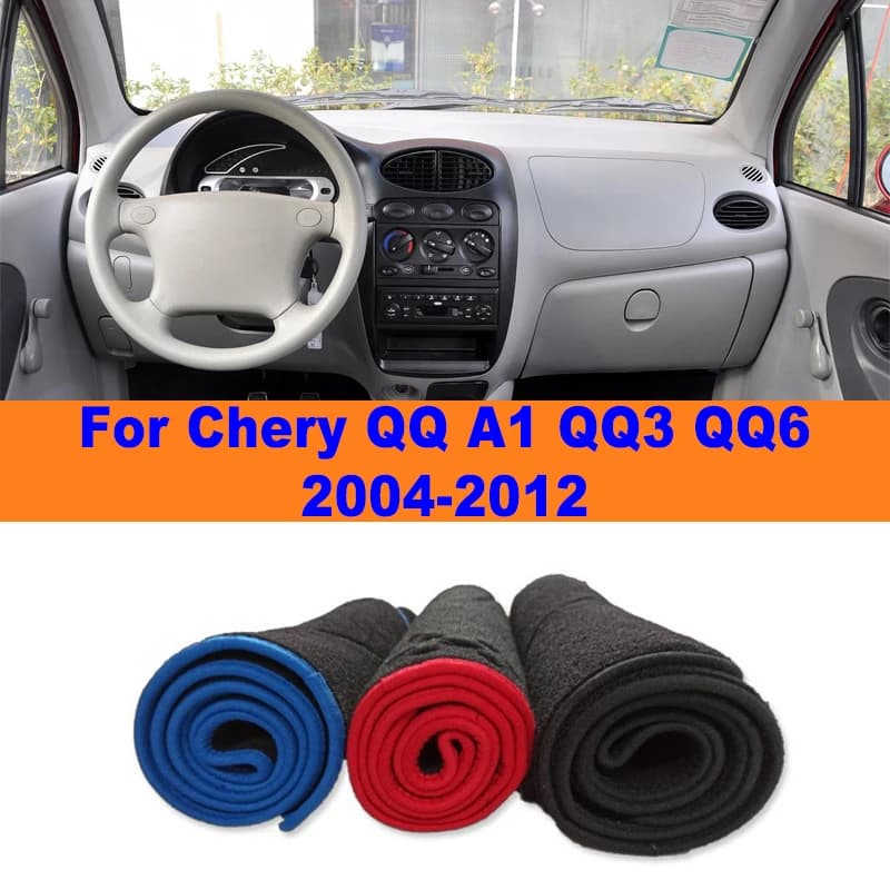 Anti-Glare Dashboard Cover Dash Mat Non-Slip Sun Shade Pad Interior Protector For Chery QQ A1 QQ3 QQ6 2004-2012 Car Accessories