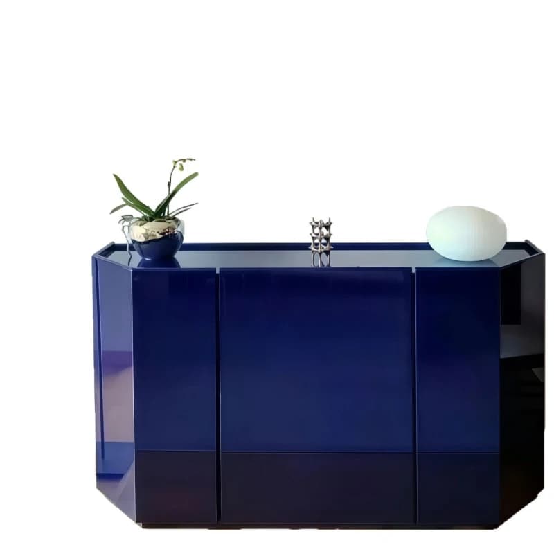 Italian paint side cabinet, solid wood entrance cabinet, multi-functional storage and storage