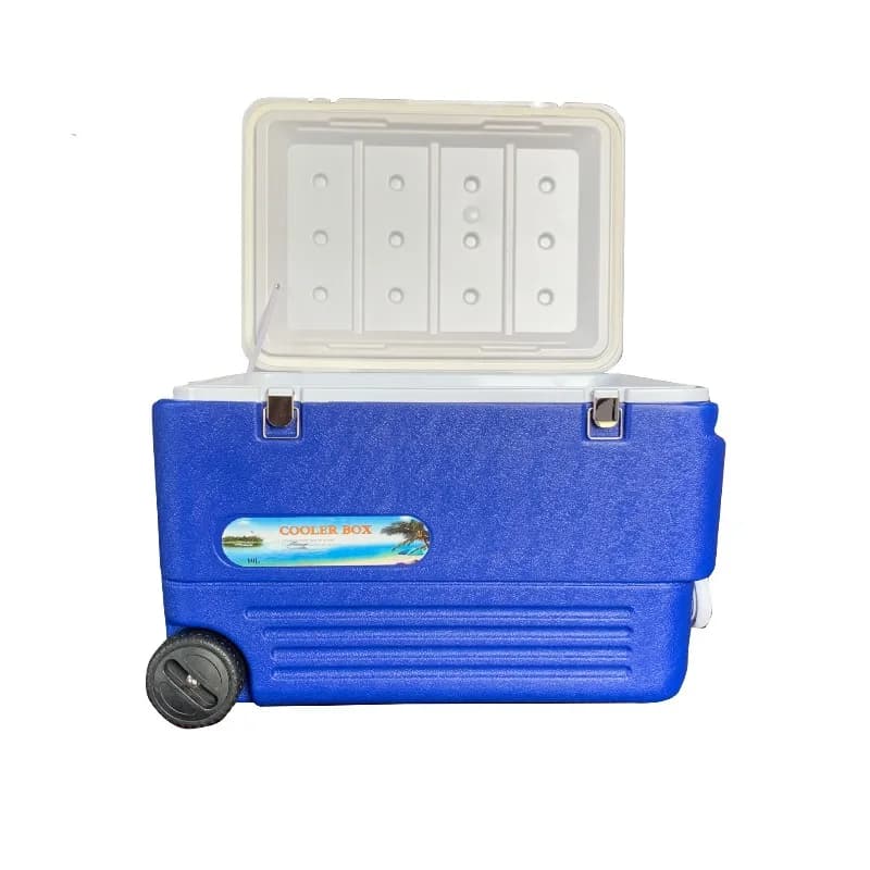 Outdoor sea fishing with wheel transportation stall frozen refrigerator