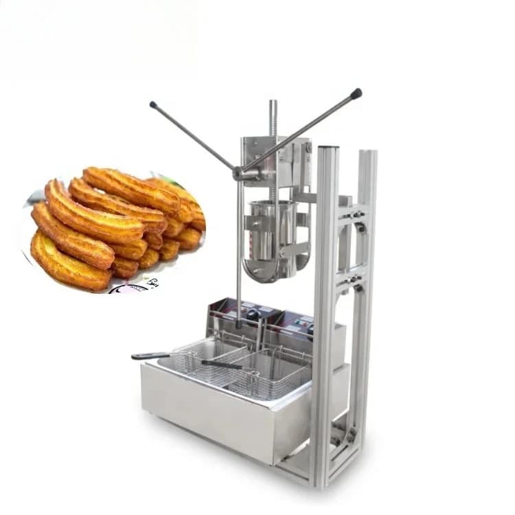 Easy Operate Churros Maker Machine/Table Type Spanish Churros Pressing Machine Jam Churros Making Machine