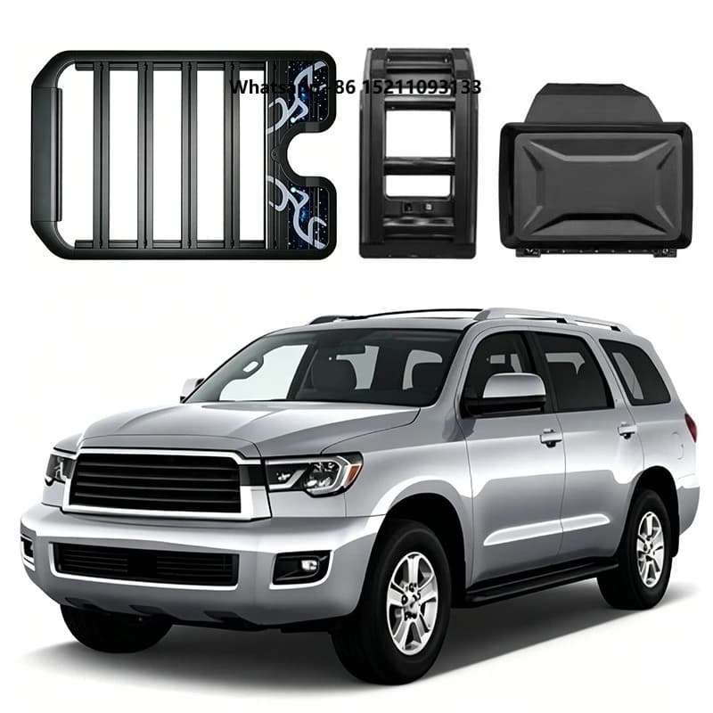 Aluminum Alloy Car Roof Cargo Luggage Rack Baskets Side Ladder Side Box for 2003-2020