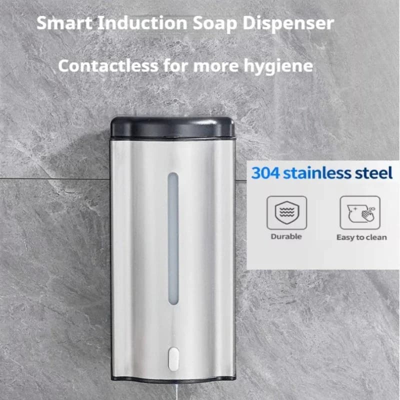 Commercial Wall Mounted Intelligent Hand Sanitizer Dispenser Upgraded Fully Automatic 600ml/1000ml Capacity for Public Use