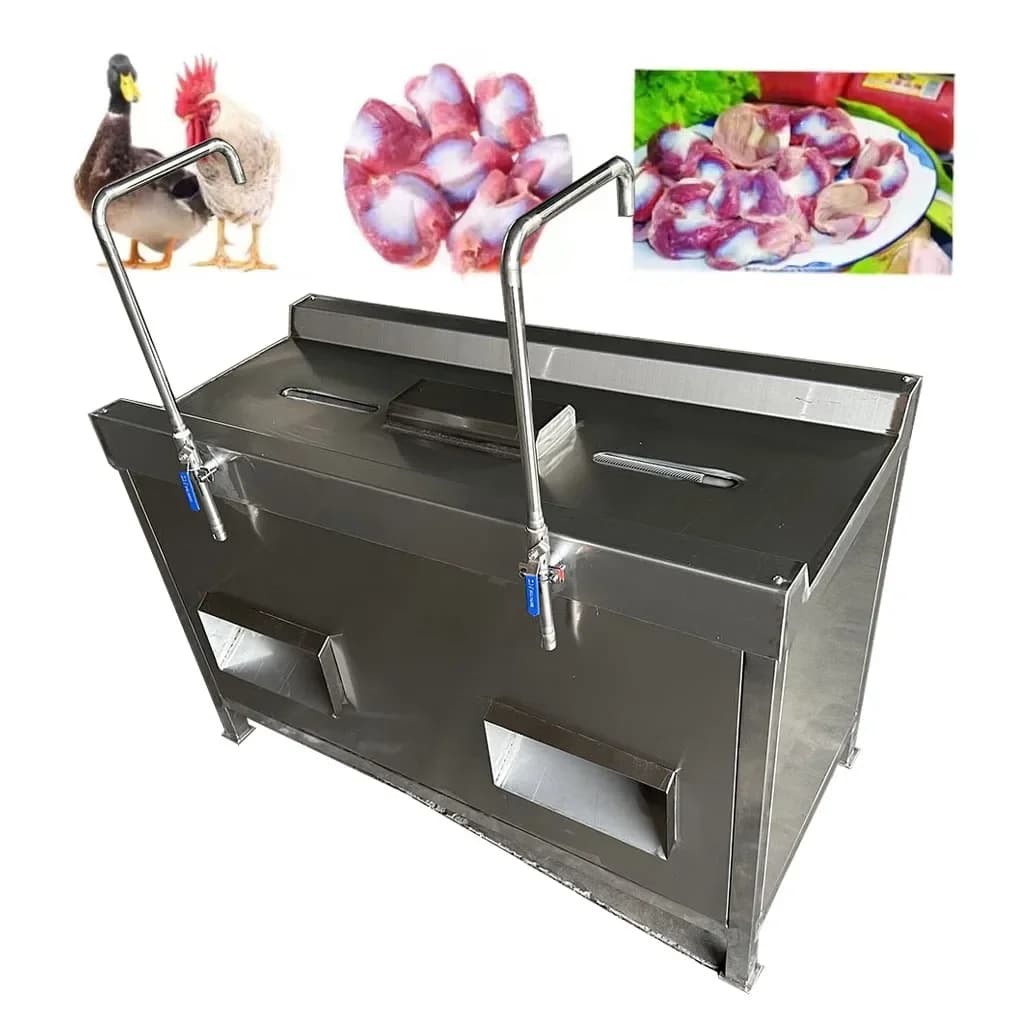 Automatic Two Chambers Chicken Gizzard Peeling Machine with Water Pipe HJ-TSSB05