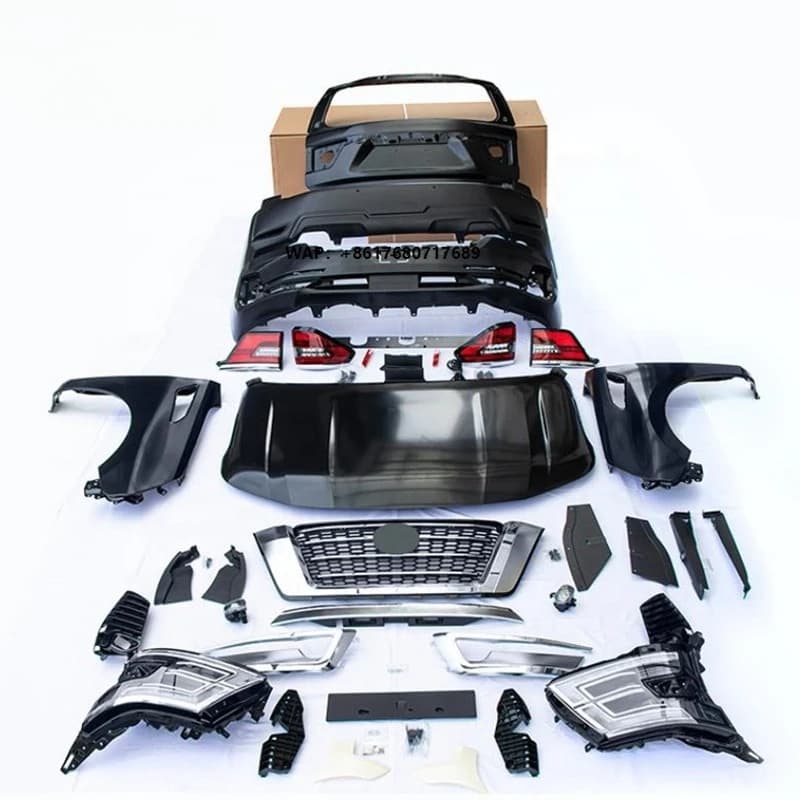 New Body Kit New Design Facelift Car Wide Front Rear Bumper Hood Spoiler Wide Flares  Y62 Body Kit