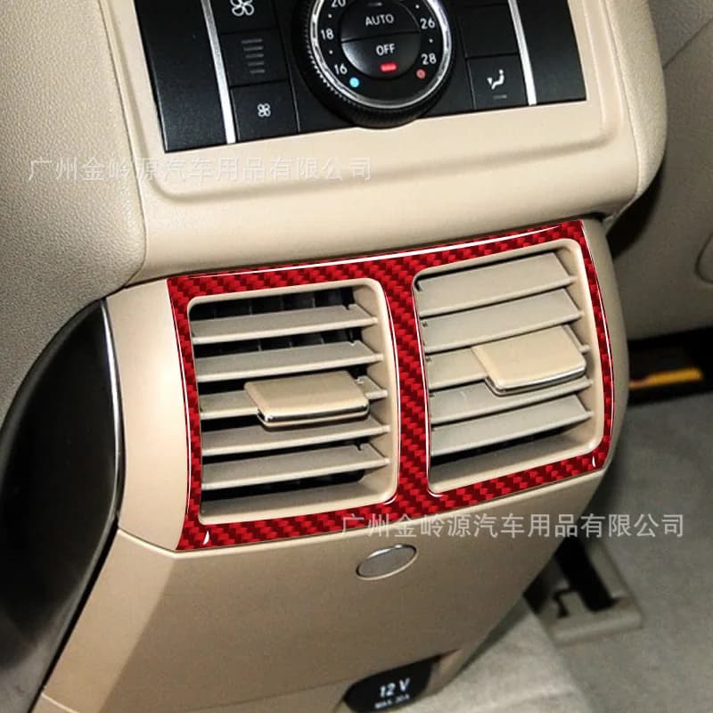 Suitable for 2007-2017 Mercedes-Benz R-Class Car Interior Modification Carbon Fiber Rear Central Vent Decorative Sticker