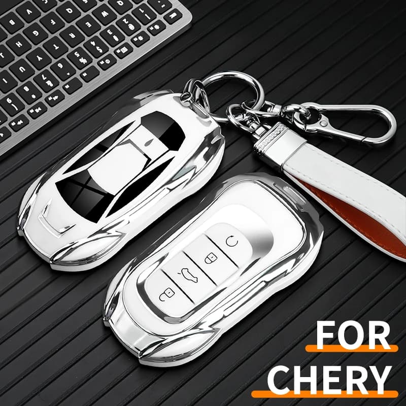 Car Key Case Cover Holder Shell Bag For Chery Series Tiggo 8Pro 8plus Max New 5Plus 7pro Arrizo 5 8 Cubierta De Control Remoto