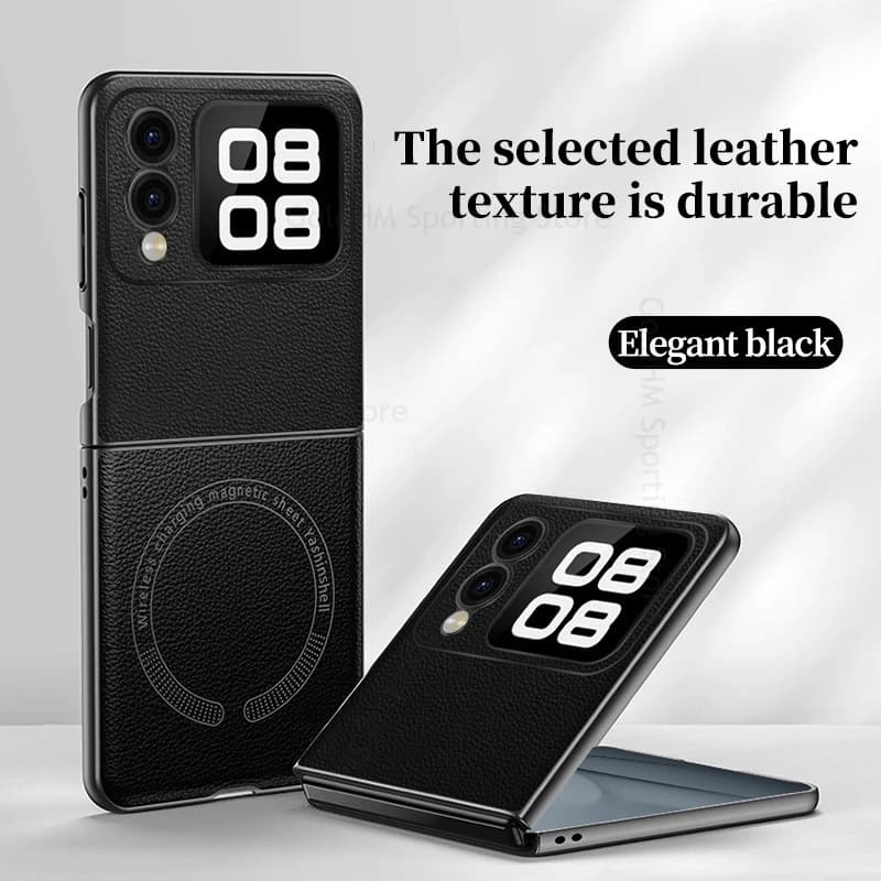 For Huawei Nova Flip 5G Wireless Charging For Magsafe Case For Huawei Nova Flip Magnetic Magsafing Leather Cover Nova Flip Shell