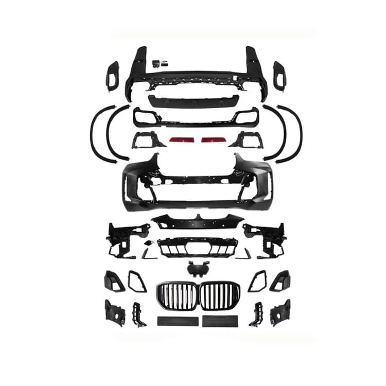 High Quality New Front X5 G05 Plug & Play Bolt-On MT Style BodyKit Grill Rear Diffuser Bumper for 2023+