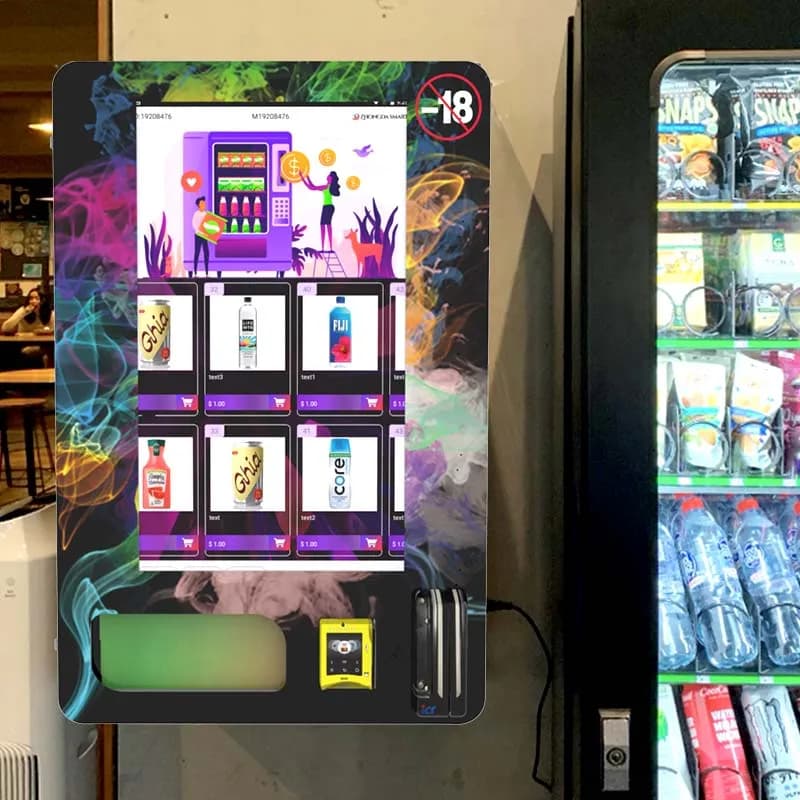Zhongda Outdoor Wall Mounted Tobacco Vending Machine Smart Self-Service 32" Display Multi-Payment SDK Enabled Cloud-Based ADA