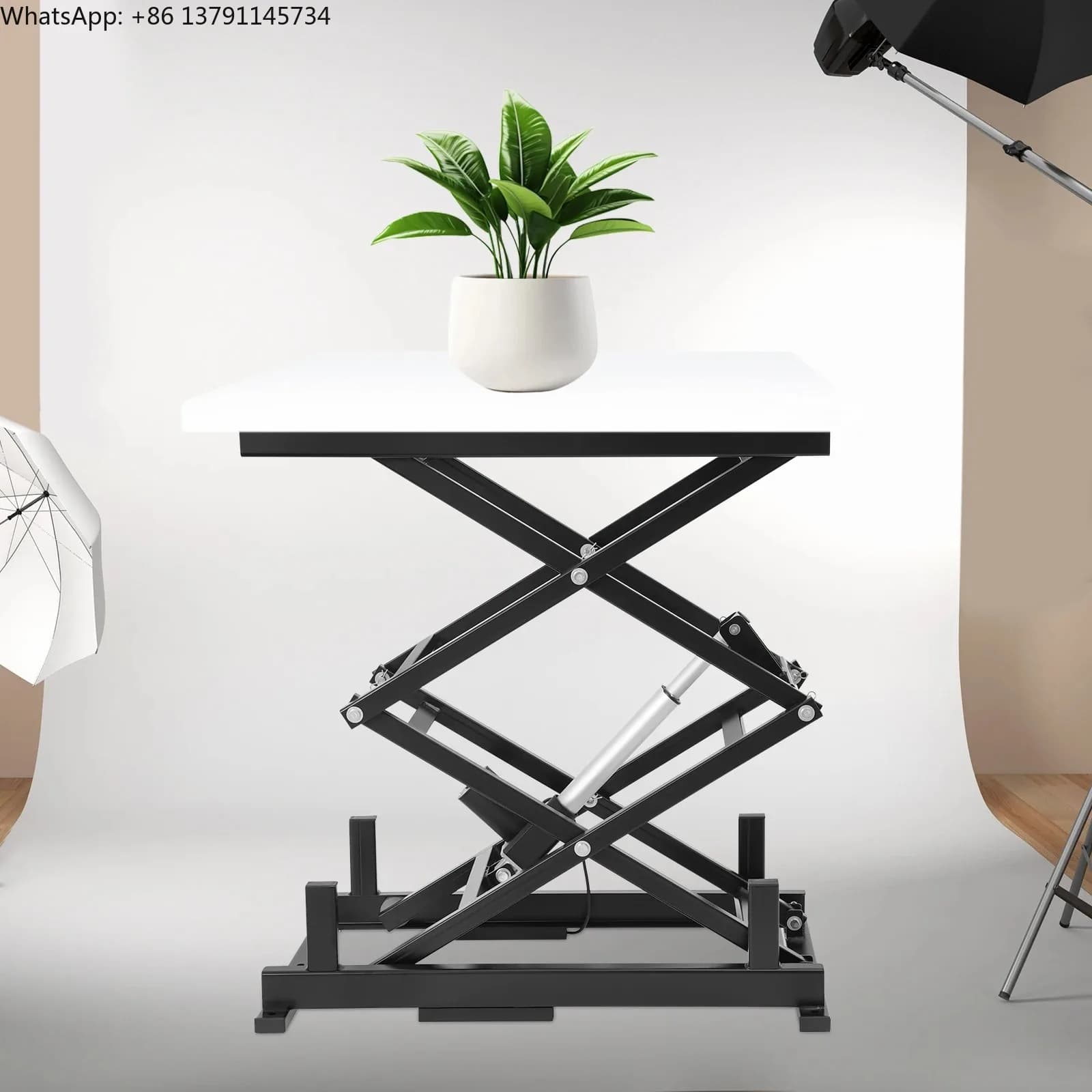 Electric Scissor Lift Table Lift Table 63.5kg Load Capacity for Material Handling and Transportation for Factories/Cold Stores