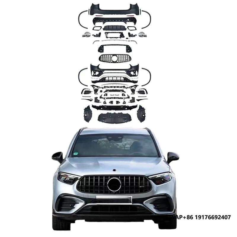 High Quality GLC AMG 63 Body Kit Front and Rear Bumper for Mercedes Benz GLC X254(24+) Upgraded Appearance Kit