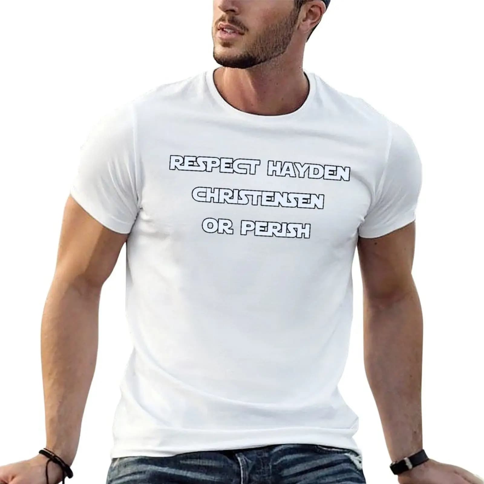 Respect Hayden Christensen or Perish T-Shirt tees anime t shirts funny t shirts men
