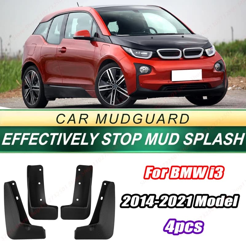 For BMW i3 2014-2021 Model 4PCS Front Rear Mud Flaps Splash Guards Fender Mudguards Auto Accessories