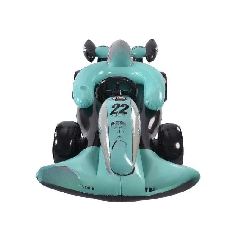 Inflatable floating race car, water inflatable race car floating row backrest floating bed