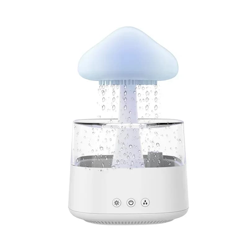 CH08 Downcloud Raindrop Aromatherapy Machine Colorful Night Light Ultrasonic Essential Oil Aromatherapy Remote Contro
