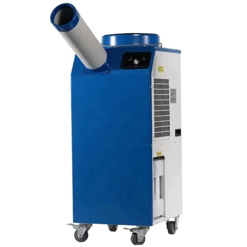 Air conditioning for tents and refrigerated containers