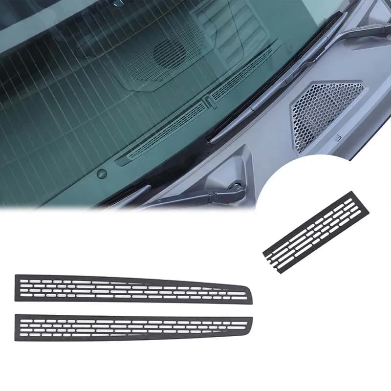 For Toyota Land Cruiser Prado 250 LC250 2024+ stainless steel black car dashboard air outlet anti-blocking grille accessories