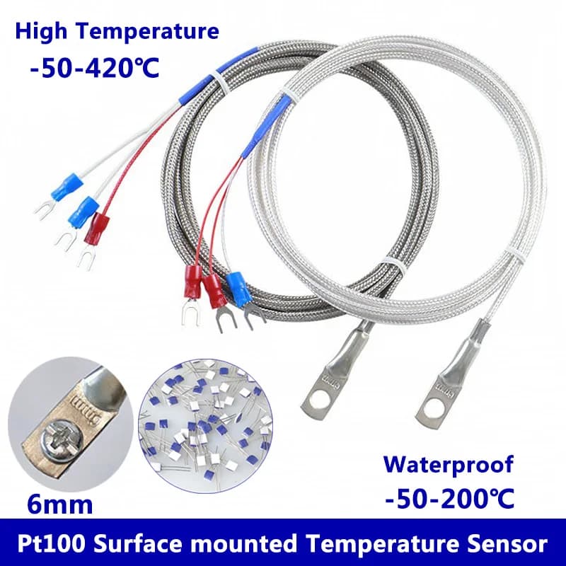Surface Mount RTD Sensor SMD Thin Film RTD Patch Type Adhesive Temperature Sensor PT100 Stick-on RTD for Industrial Use