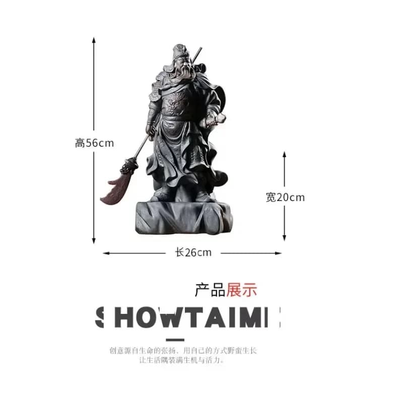 FX-8  Ceramic God of Fortune Guan Gong Statue Wu Sheng Guan Di  Guan Erye Store Opening Gifts Lucky Town House Ornaments