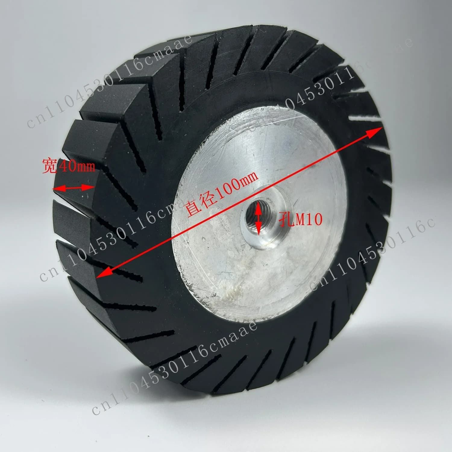 100 * 40 Rubber Centrifugal Wheel Angle Grinder Polishing Wheel M10 M14 Suitable for 100 125 Type Angle Grinder