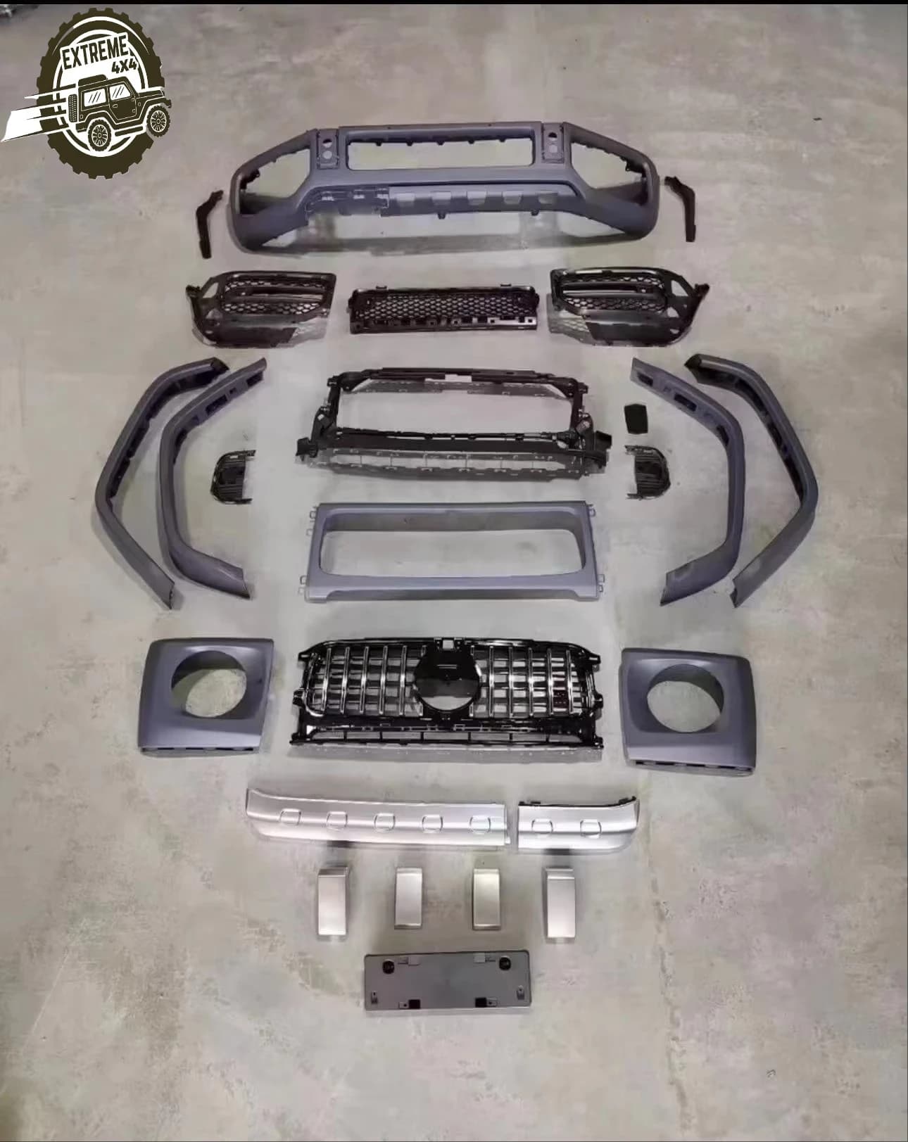 Auto Parts Bumper Grille Body Kit for Mercedes Benz G Class W464 G350 G500 2019-2024 G63 Style