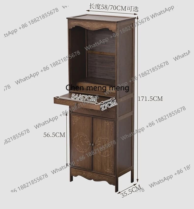 Buddhist shrine for Taiwan household Bodhisattva God of Wealth offering table Buddha statue cabinet Shrine standing cabinet