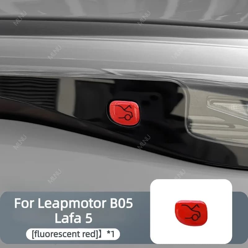 Tailgate Button Sticker For Leapmotor B05 Lafa 5 Accessories,Resin,Scratch-Proof,Silent,UV-Proof Rebound-Resistant Flexible