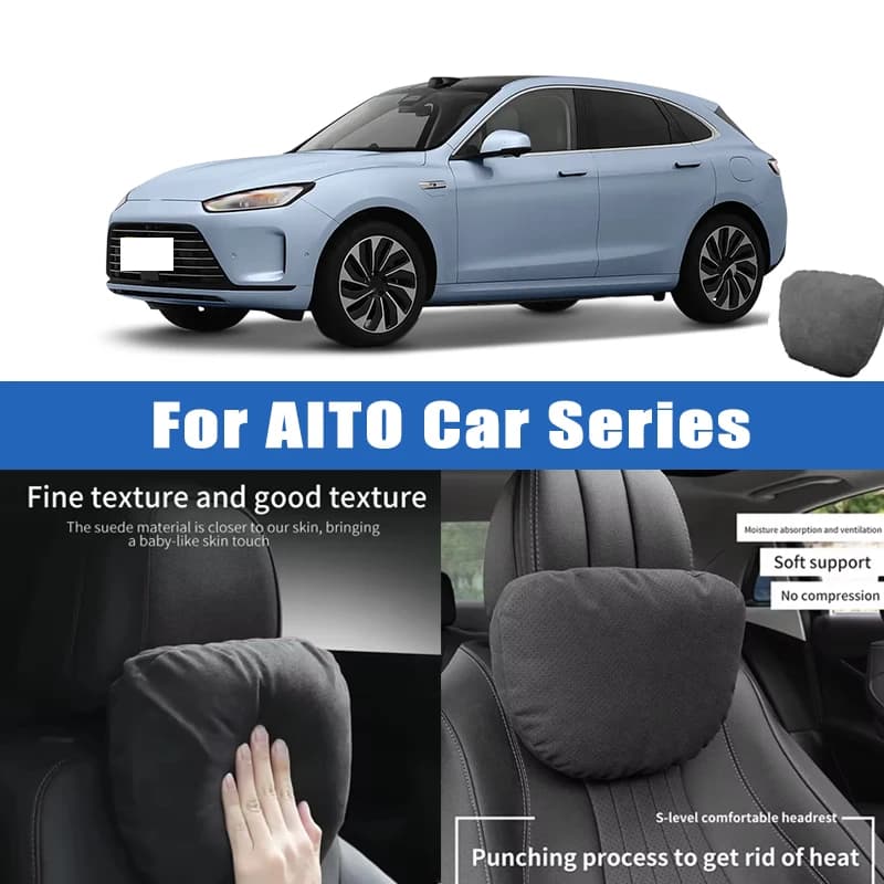 Top Quality Car Headrest Neck Support Seat Soft Neck Pillow Breathable For AITO M5 M6 M7 M8 M9 Ultra EV Max