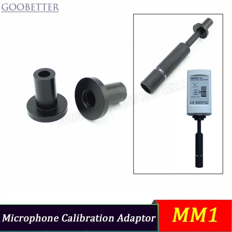 MM1 Calibration Adaptor Microphone Calibrator Coupling Head Mating Adapter for 1/2" Thread Noise Meter Calibration Part