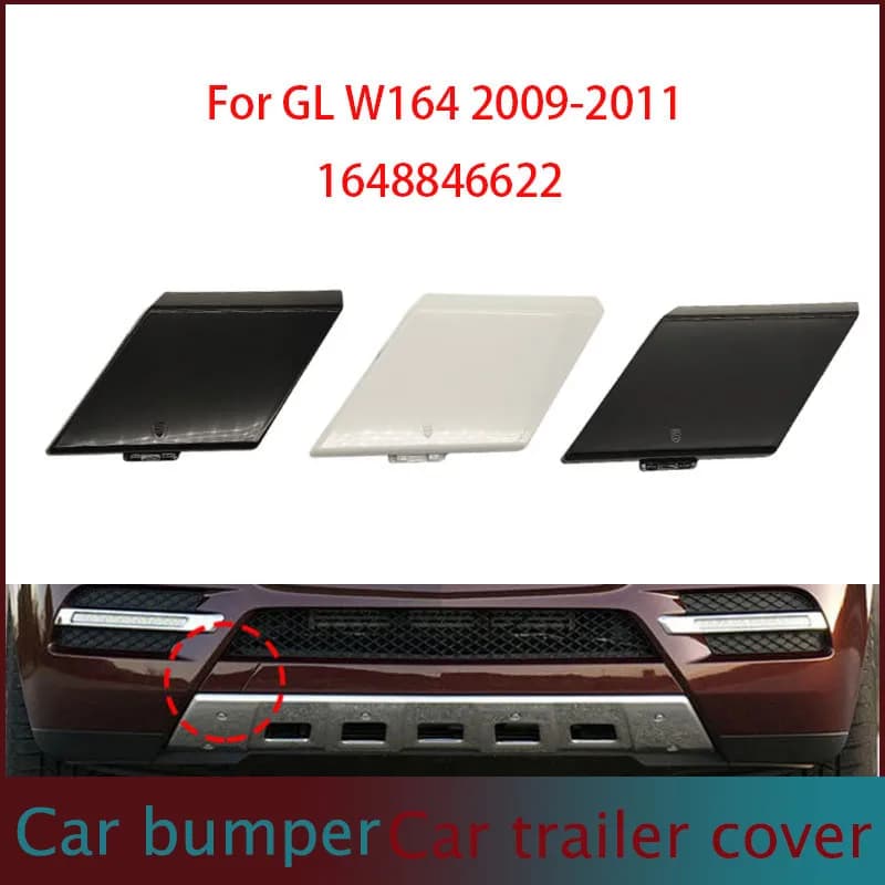 For Mercedes X164 W164 Car Front Bumper Tow Hook Cover Cap Black White For Benz GL Class GL350 GL450 GL550 2010-2012 1648846622