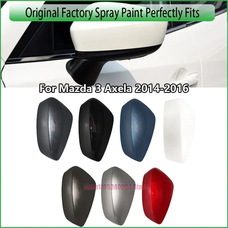 For Mazda 3 Axela 2014 2015 2016 Outer Rearview Mirror Cover Replacement Side Mirror Shell Housing Direct Fit
